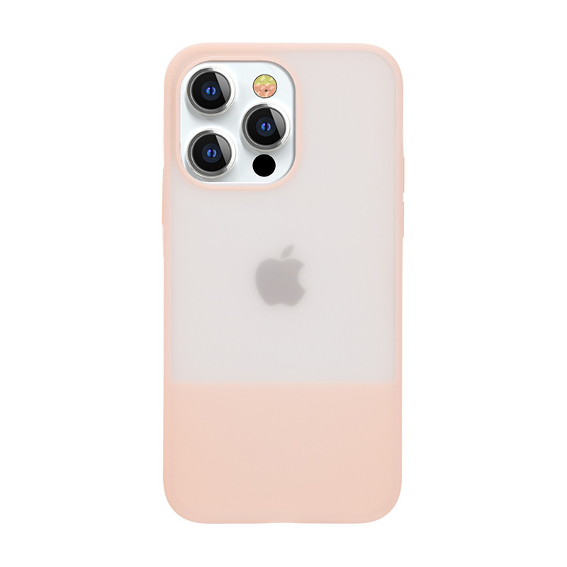 Kingxbar Plain Series dėklo dangtelis iPhone 13 Pro silikoninis dangtelis rožinis
