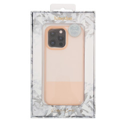 Kingxbar Plain Series dėklo dangtelis iPhone 13 Pro silikoninis dangtelis rožinis