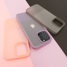 Kingxbar Plain Series dėklo dangtelis iPhone 13 Pro silikoninis dangtelis rožinis