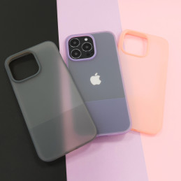 Kingxbar Plain Series dėklo dangtelis iPhone 13 Pro silikoninis dangtelis rožinis