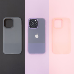 Kingxbar Plain Series dėklo dangtelis iPhone 13 Pro silikoninis dangtelis rožinis