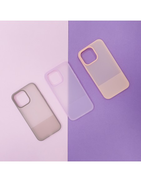 Kingxbar Plain Series dėklo dangtelis iPhone 13 Pro Max silikoninis dangtelis rožinis