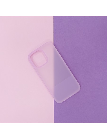 Kingxbar Plain Series dėklo dangtelis iPhone 13 Pro Max silikoninis dangtelis rožinis