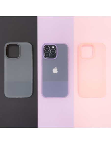 Kingxbar Plain Series dėklo dangtelis iPhone 13 Pro Max silikoninis dangtelis rožinis