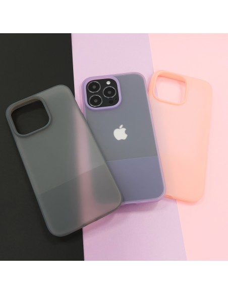 Kingxbar Plain Series dėklo dangtelis iPhone 13 Pro Max silikoninis dangtelis rožinis