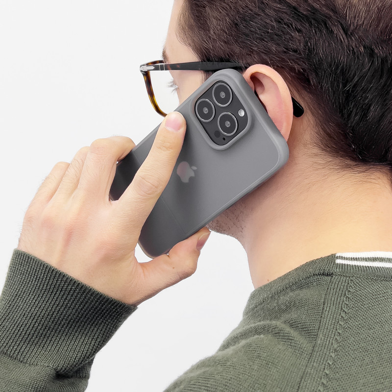 Kingxbar Plain Series dėklo dangtelis iPhone 13 Pro Max silikoninis dangtelis rožinis