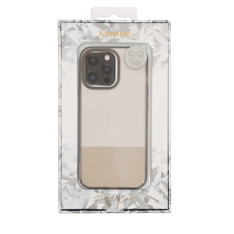 Kingxbar Plain Series dėklo dangtelis iPhone 13 Pro silikoninis dangtelis pilkas