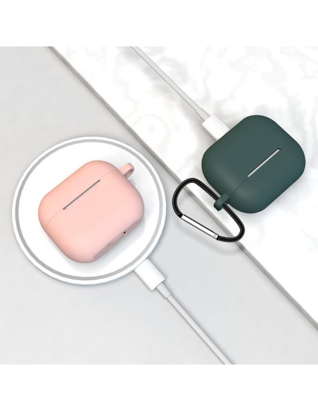 „AirPods 3“ dėklas, silikoninis minkštas ausinių dangtelis + raktų pakabukas, juodas omarų pakabukas (D dėklas) „AirPods 3“ dėklas, silikoninis minkštas ausinių dangtelis + raktų pakabukas, juodas omarų pakabukas (D dėklas)