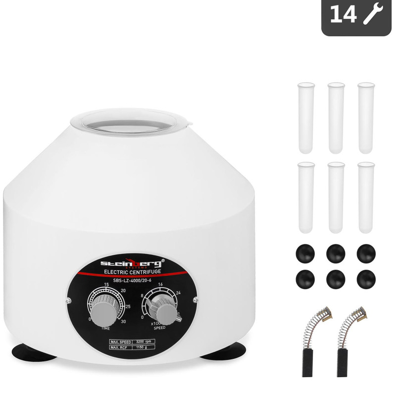 Profesionali laboratorinė plazminė centrifuga 6 mėgintuvėliams 20ml 110W SBS-LZ-4000/20-6