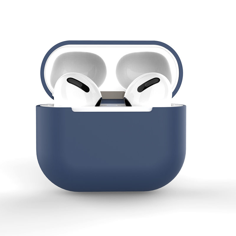 „AirPods 3“ silikoninis minkštas ausinių dėklas tamsiai mėlynas (C dėklas) „AirPods 3“ silikoninis minkštas ausinių dėklas tamsiai mėlynas (C dėklas)