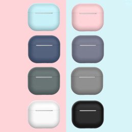 Dėklas AirPods 3 silikoniniam minkštam ausinių dangteliui baltas (dėklas C)