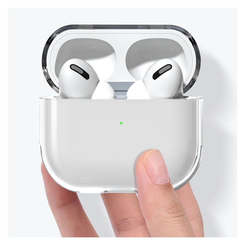 „AirPods 3“ dėklas tvirtas, tvirtas, skaidrus ausinių dangtelis (A dėklas)