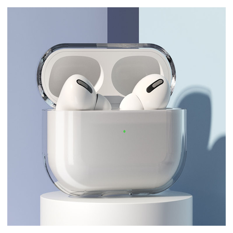 „AirPods 3“ dėklas tvirtas, tvirtas, skaidrus ausinių dangtelis (A dėklas)