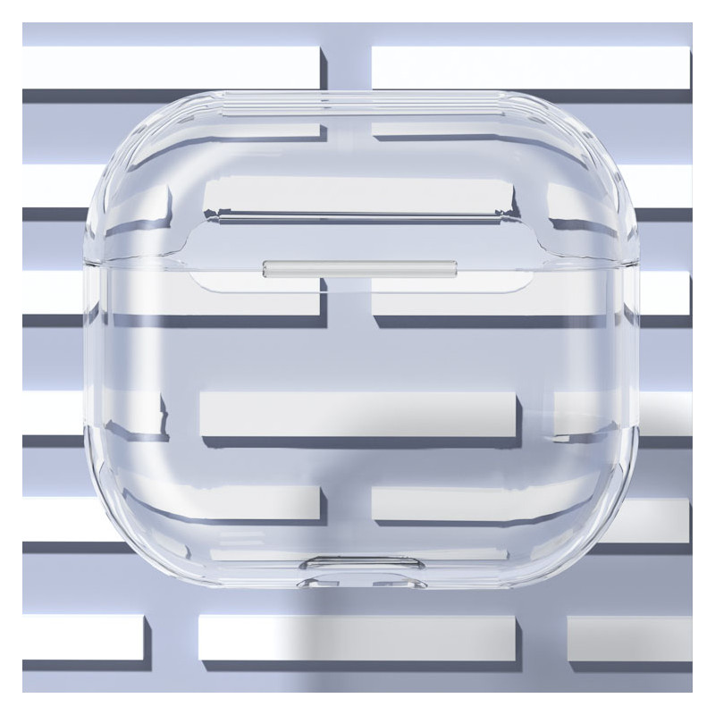 „AirPods 3“ dėklas tvirtas, tvirtas, skaidrus ausinių dangtelis (A dėklas)
