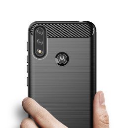Carbon Case lankstus dangtelis Motorola Moto E7i Power juodas