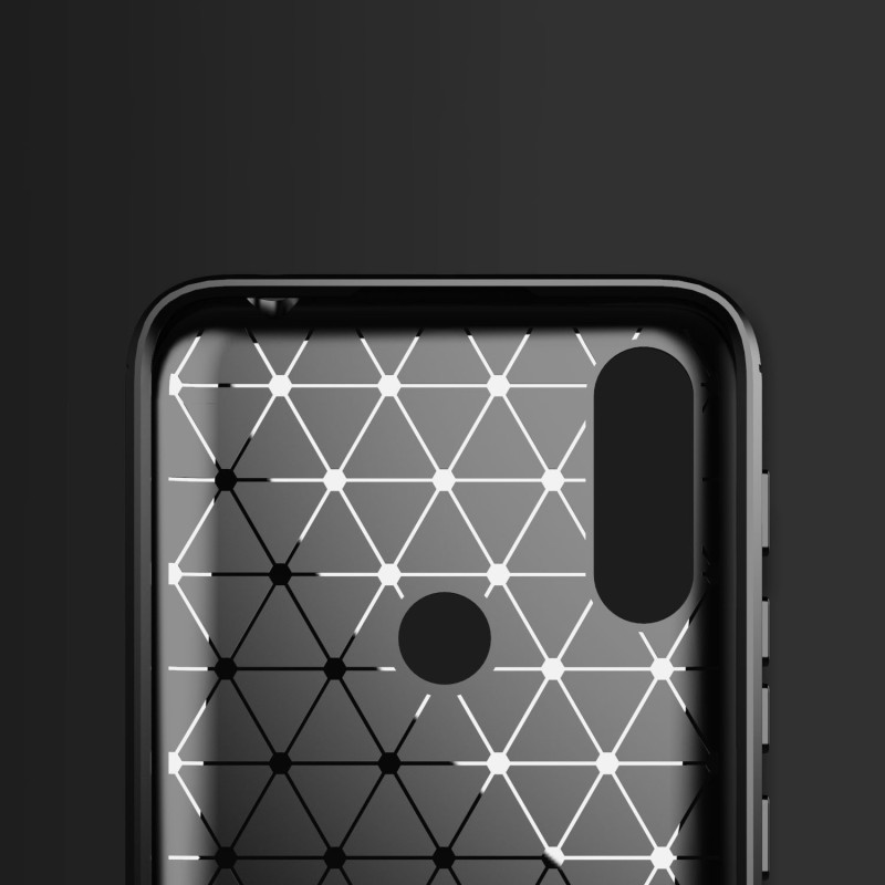 Carbon Case lankstus dangtelis Motorola Moto E7i Power juodas