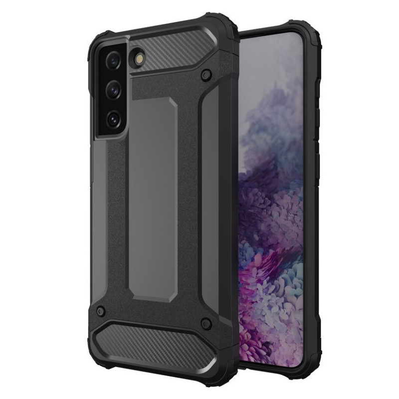Hybrid Armor šarvuotas hibridinis dėklo dangtelis, skirtas Samsung Galaxy S22+ (S22 Plus) juodas Hybrid Armor šarvuotas hibridinis dėklo dangtelis, skirtas Samsung Galaxy S22+ (S22 Plus) juodas