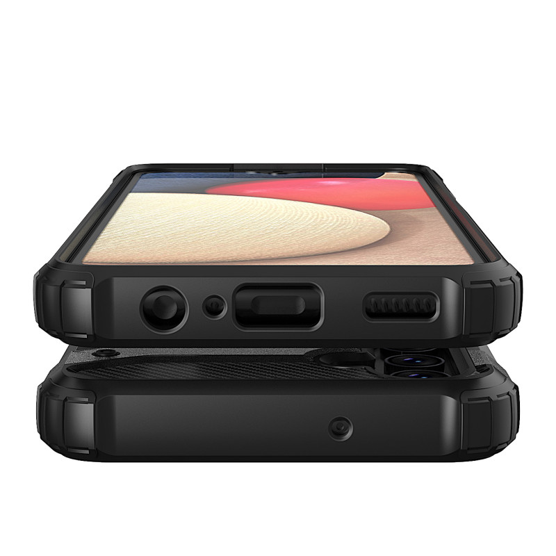 Hybrid Armor šarvuotas hibridinis dėklo dangtelis, skirtas Samsung Galaxy A13 5G juodas