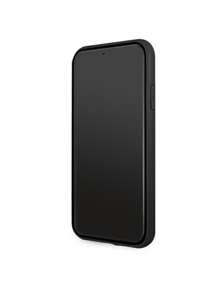 BMW Leather Curve perforuotas dėklas iPhone 11 / Xr - raudonas BMW Leather Curve perforuotas dėklas iPhone 11 / Xr - raudonas