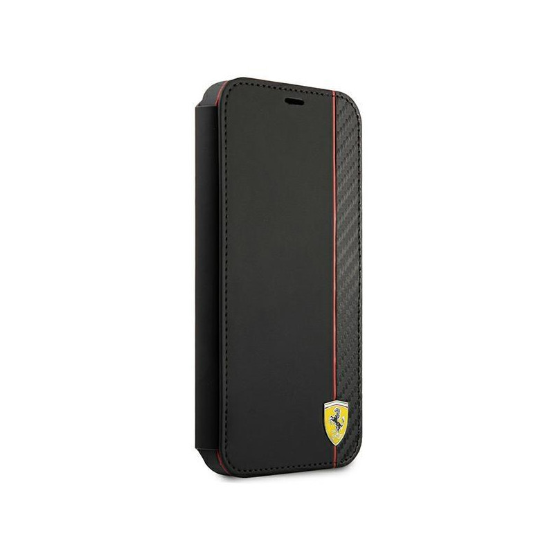 Ferrari On Track Carbon Stripe dėklas iPhone 13 mini - juodas