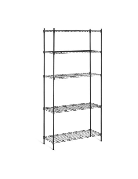Ažūrinė vielinė laikymo lentyna juoda 180x90x35cm iki 150kg Ažūrinė vielinė laikymo lentyna juoda 180x90x35cm iki 150kg