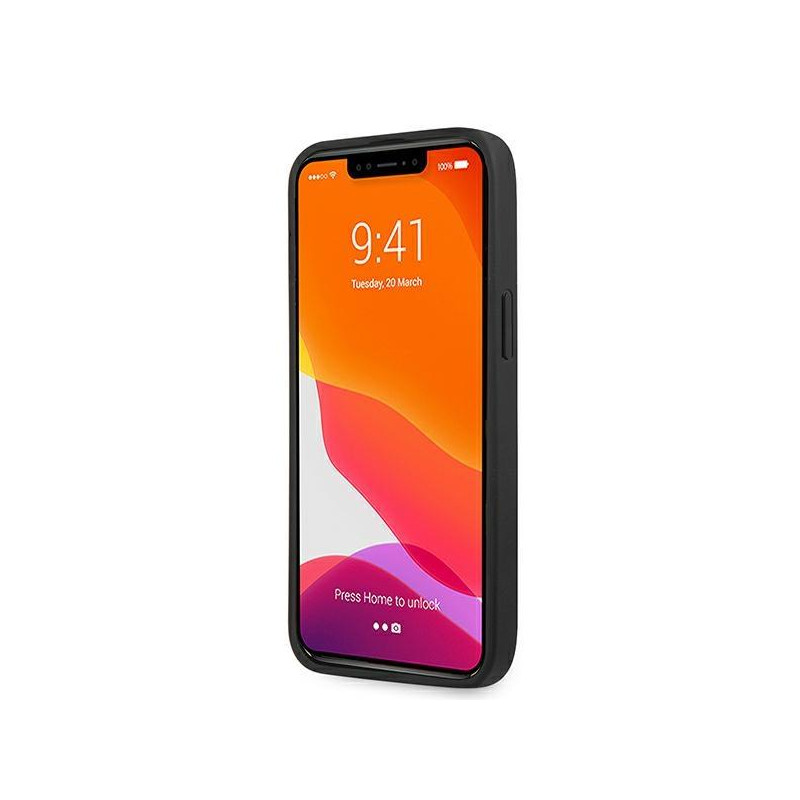 Guess 4G Ring Stand dėklas skirtas iPhone 13 Pro / iPhone 13 - pilkas