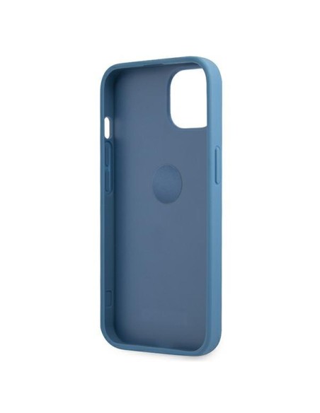 Guess 4G Ring Stand dėklas iPhone 13 mini - mėlynas Guess 4G Ring Stand dėklas iPhone 13 mini - mėlynas