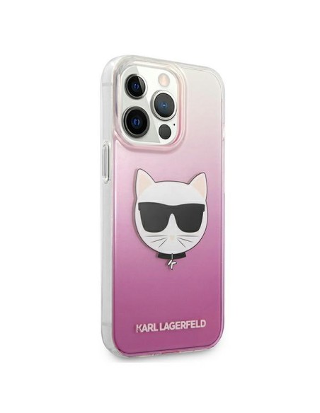 Karl Lagerfeld Choupette Head dėklas, skirtas iPhone 13 Pro / iPhone 13 - rožinis Karl Lagerfeld Choupette Head dėklas, skirtas iPhone 13 Pro / iPhone 13 - rožinis