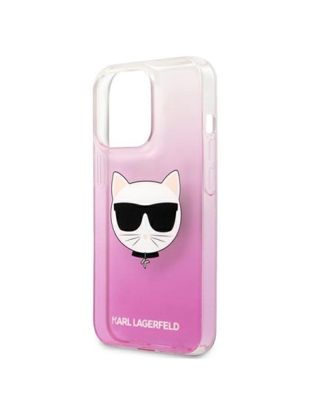 Karl Lagerfeld Choupette Head dėklas, skirtas iPhone 13 Pro / iPhone 13 - rožinis Karl Lagerfeld Choupette Head dėklas, skirtas iPhone 13 Pro / iPhone 13 - rožinis