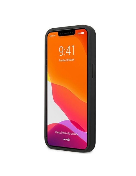 Karl Lagerfeld Leather Ikonik Karl& 39 s Head Metalinis dėklas iPhone 13 - mėlynas