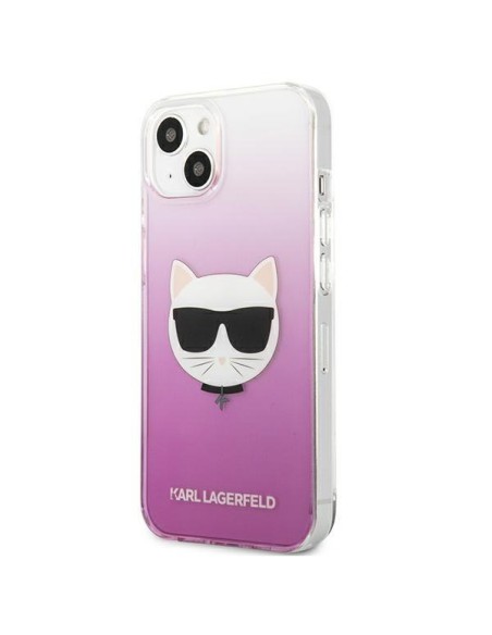 Karl Lagerfeld Choupette Head dėklas iPhone 13 mini - rožinis Karl Lagerfeld Choupette Head dėklas iPhone 13 mini - rožinis