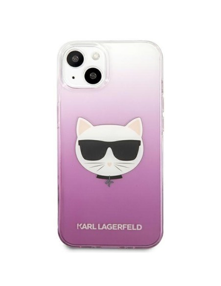 Karl Lagerfeld Choupette Head dėklas iPhone 13 mini - rožinis Karl Lagerfeld Choupette Head dėklas iPhone 13 mini - rožinis