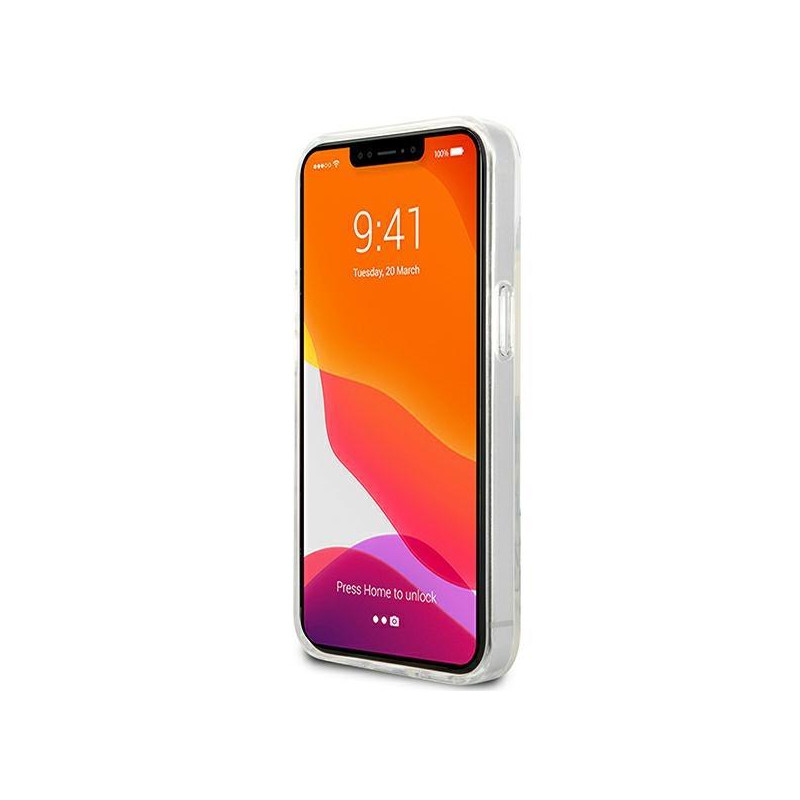 Karl Lagerfeld Choupette Head dėklas iPhone 13 mini - rožinis