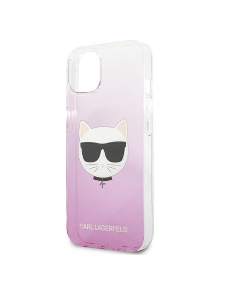 Karl Lagerfeld Choupette Head dėklas iPhone 13 mini - rožinis Karl Lagerfeld Choupette Head dėklas iPhone 13 mini - rožinis