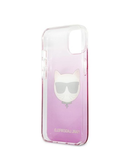 Karl Lagerfeld Choupette Head dėklas iPhone 13 mini - rožinis Karl Lagerfeld Choupette Head dėklas iPhone 13 mini - rožinis