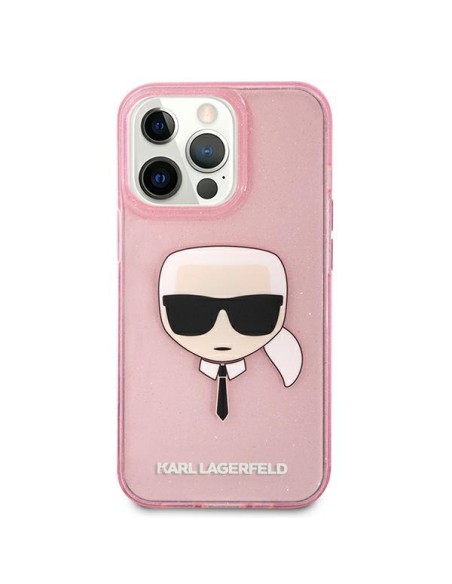 Karl Lagerfeld Glitter Karl& 39 s Head dėklas, skirtas iPhone 13 Pro Max – rožinis Karl Lagerfeld Glitter Karl& 39 s Head dėklas, skirtas iPhone 13 Pro Max – rožinis