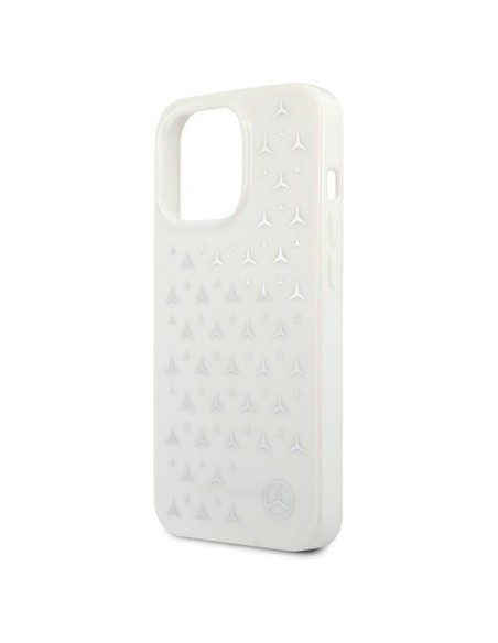 Mercedes Silver Stars Pattern dėklas, skirtas iPhone 13 Pro / iPhone 13 - baltas Mercedes Silver Stars Pattern dėklas, skirtas iPhone 13 Pro / iPhone 13 - baltas