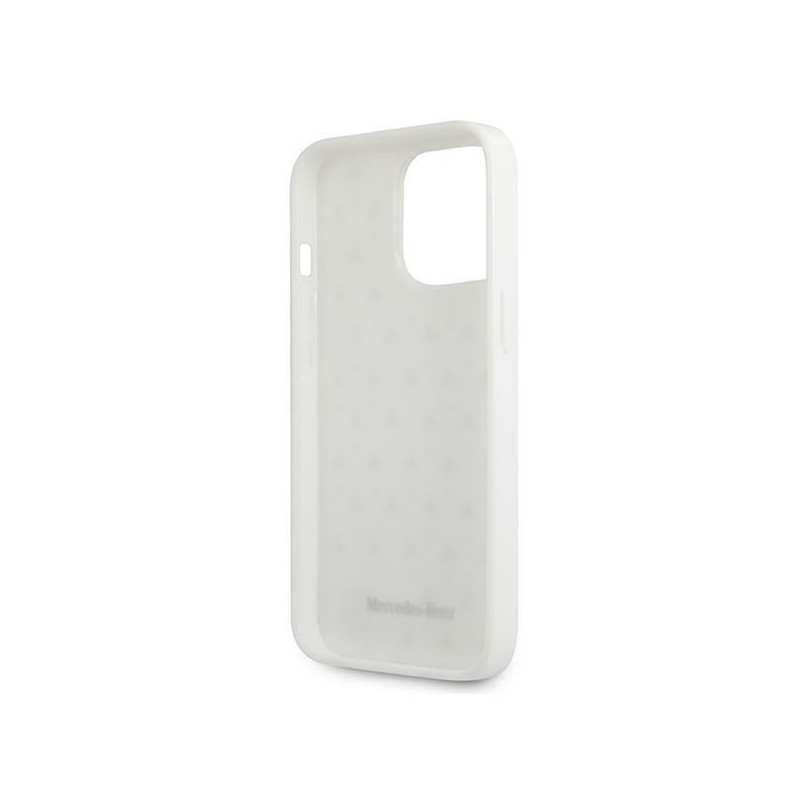 Mercedes Silver Stars Pattern dėklas, skirtas iPhone 13 Pro / iPhone 13 - baltas