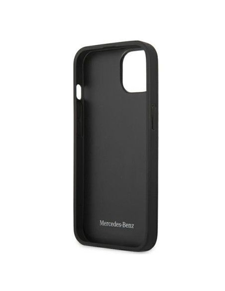 Mercedes Leather Perforated Area dėklas iPhone 13 mini - tamsiai mėlynas Mercedes Leather Perforated Area dėklas iPhone 13 mini - tamsiai mėlynas