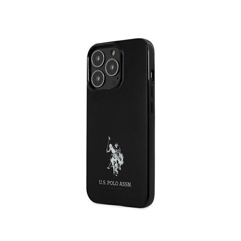 JAV Polo Assn byla Horses logotipas iPhone 13 Pro / iPhone 13 - juodas