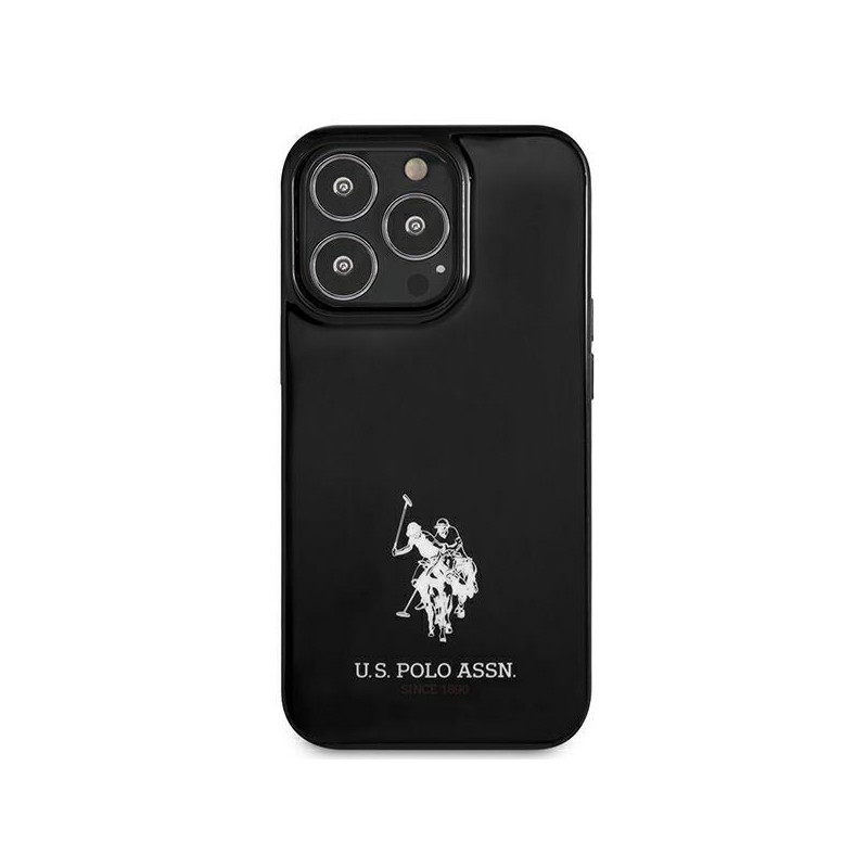 JAV Polo Assn byla Horses logotipas iPhone 13 Pro / iPhone 13 - juodas