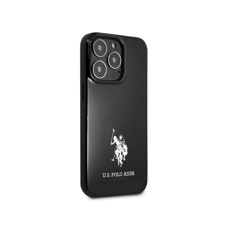 JAV Polo Assn byla Horses logotipas iPhone 13 Pro / iPhone 13 - juodas