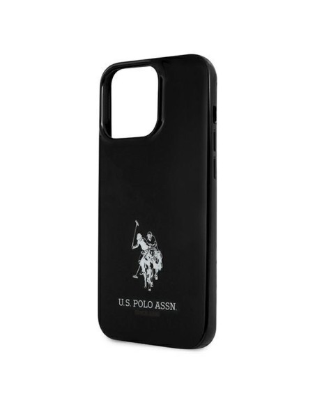 JAV Polo Assn byla Horses logotipas iPhone 13 Pro / iPhone 13 - juodas JAV Polo Assn byla Horses logotipas iPhone 13 Pro / iPhone 13 - juodas