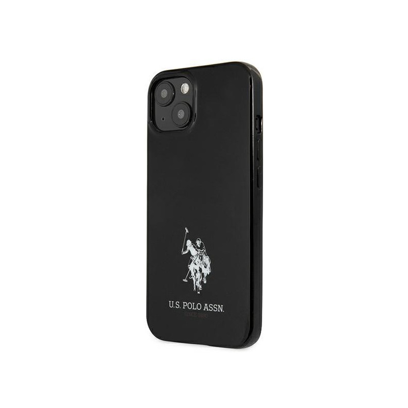 JAV Polo Assn byla Horses Logotipas iPhone 13 - juodas