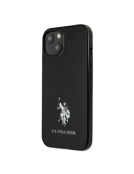 JAV Polo Assn byla Horses Logotipas iPhone 13 - juodas JAV Polo Assn byla Horses Logotipas iPhone 13 - juodas