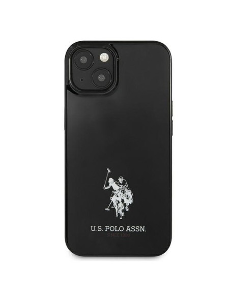 JAV Polo Assn byla Horses Logotipas iPhone 13 - juodas JAV Polo Assn byla Horses Logotipas iPhone 13 - juodas