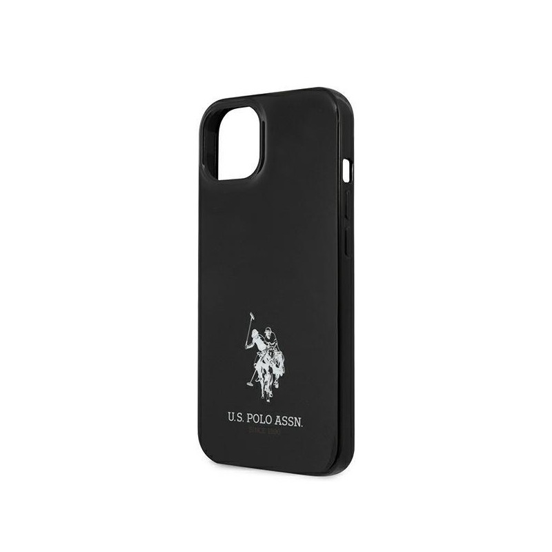 JAV Polo Assn byla Horses Logotipas iPhone 13 - juodas