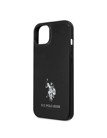 JAV Polo Assn byla Horses Logotipas iPhone 13 - juodas JAV Polo Assn byla Horses Logotipas iPhone 13 - juodas