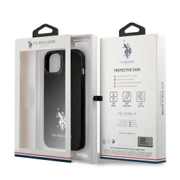 JAV Polo Assn byla Horses Logotipas iPhone 13 mini - juodas