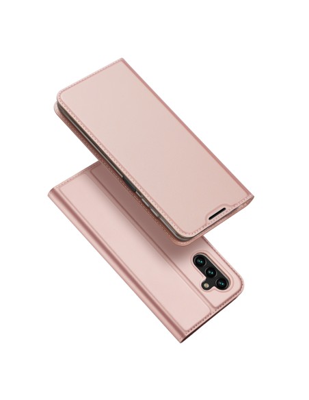 Dux Ducis Skin Pro dėklo dėklo dėklas su atvartu, skirtas Samsung Galaxy A13 5G rožinės spalvos Dux Ducis Skin Pro dėklo dėklo dėklas su atvartu, skirtas Samsung Galaxy A13 5G rožinės spalvos